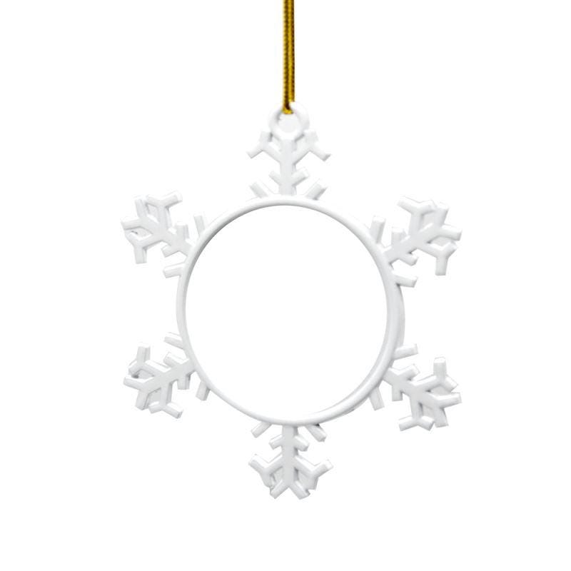 Personalised Snowflake Christmas Ornament โ Custom Double-Sided Photo Tree Decoration โ Unique Holiday Gift