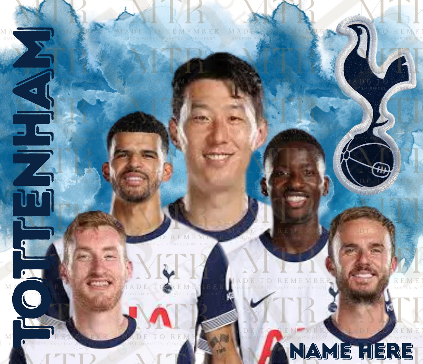 Custom Tottenham Hotspur Player Tumbler – 20oz Stainless Steel Insulated tumbler with Your Name – The Ultimate Gift for Spurs Fans!