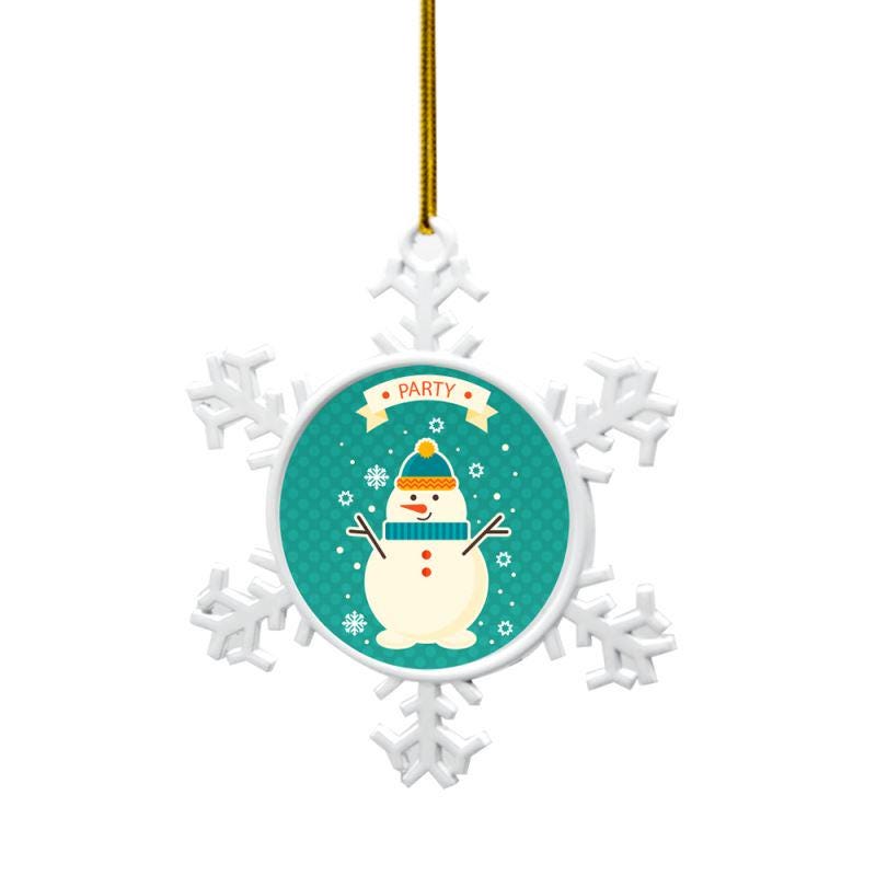 Personalised Snowflake Christmas Ornament – Custom Double-Sided Photo Tree Decoration – Unique Holiday Gift