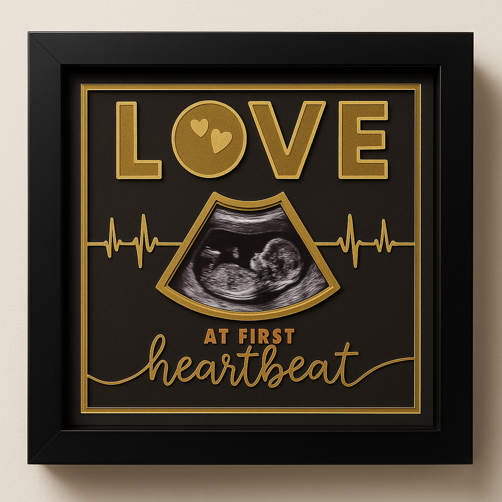 Custom Ultrasound Photo Frame – Baby Shower Gift & Pregnancy Keepsake