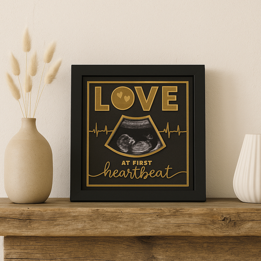 Custom Ultrasound Photo Frame – Baby Shower Gift & Pregnancy Keepsake
