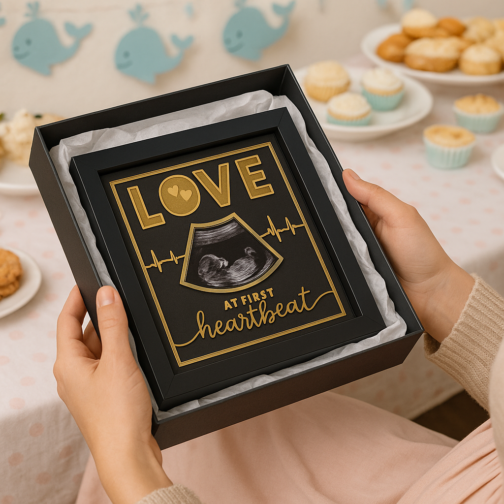 Custom Ultrasound Photo Frame – Baby Shower Gift & Pregnancy Keepsake