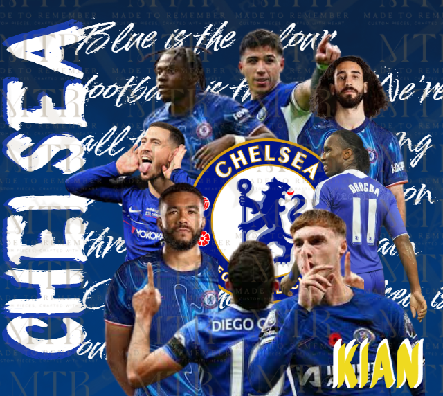 Custom Chelsea FC Player Tumbler – 20oz Stainless Steel Insulated Cup with Your Name – The Perfect Gift for Blues Fans!