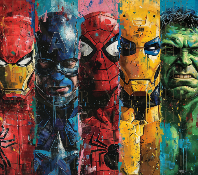 Marvel-Inspired Custom Tumbler – 20oz Stainless Steel Superhero Cup with Name – Perfect Gift for Marvel Fans